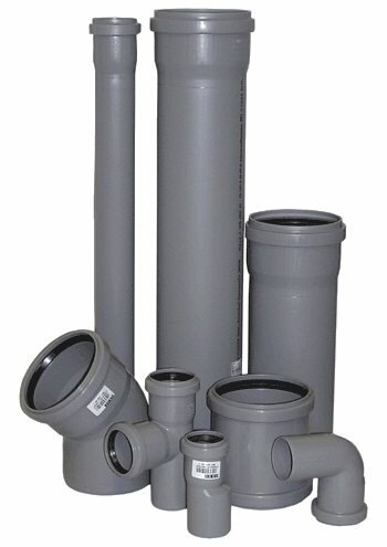Трубы, используемые для прокладки внутренней канализационной системы