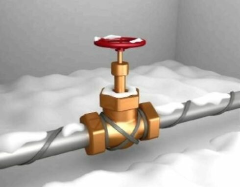 Как разморозить трубу водопровода после замерзания воды