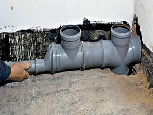 монтаж канализационных труб труб