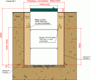 Схема септика топас 5