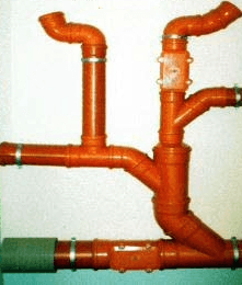 соединение канализационных труб