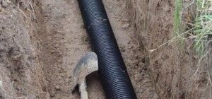 Укладка канализационных труб внешней канализационной системы