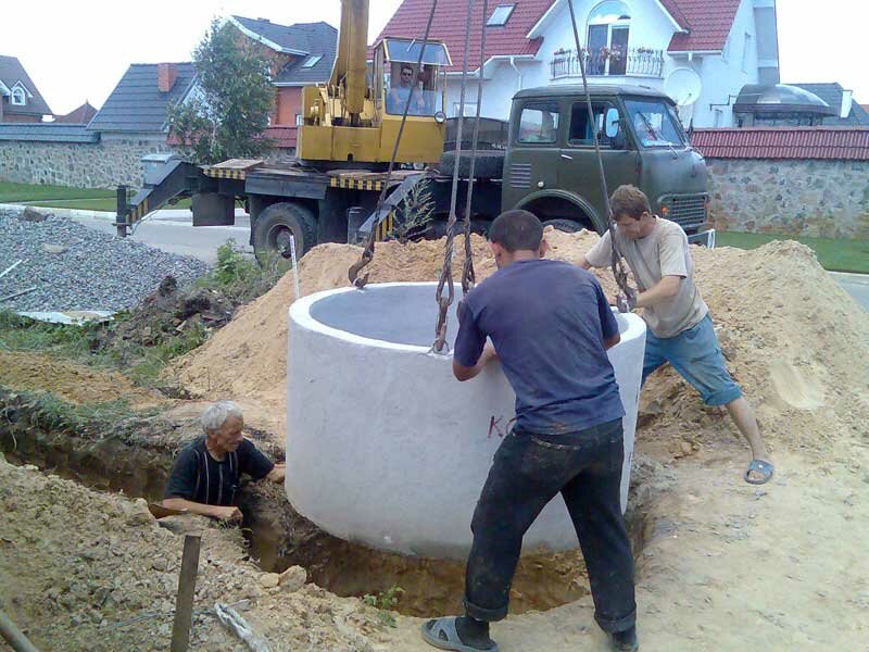 выгребная яма из бетонных колец